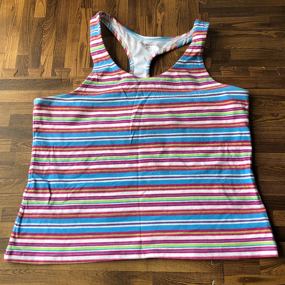 Prospirit Stripe T-Back Tank XL